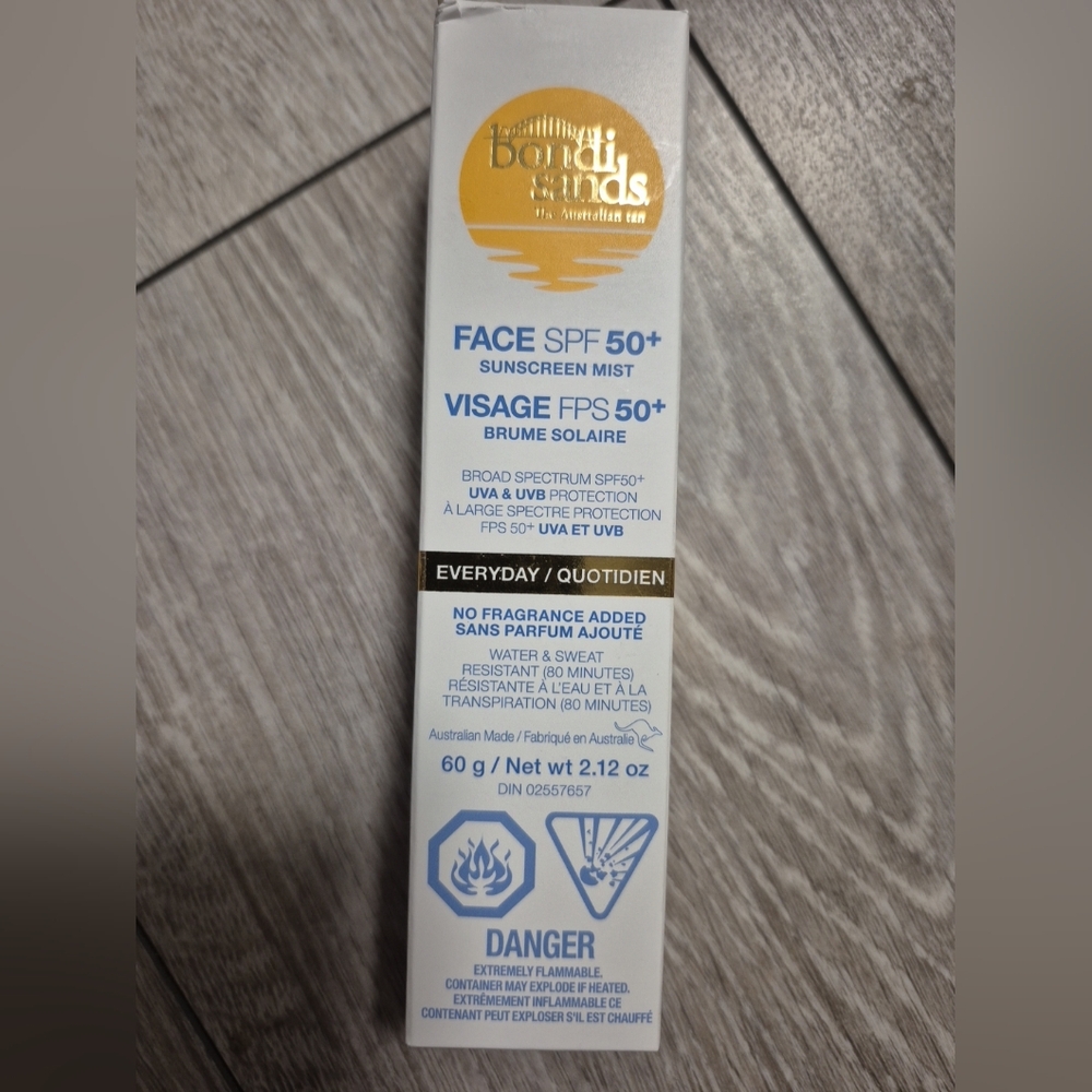 Bondi Sands Face SPF 50+ Sunscreen Mist. Broad Spectrum. No Fragrance